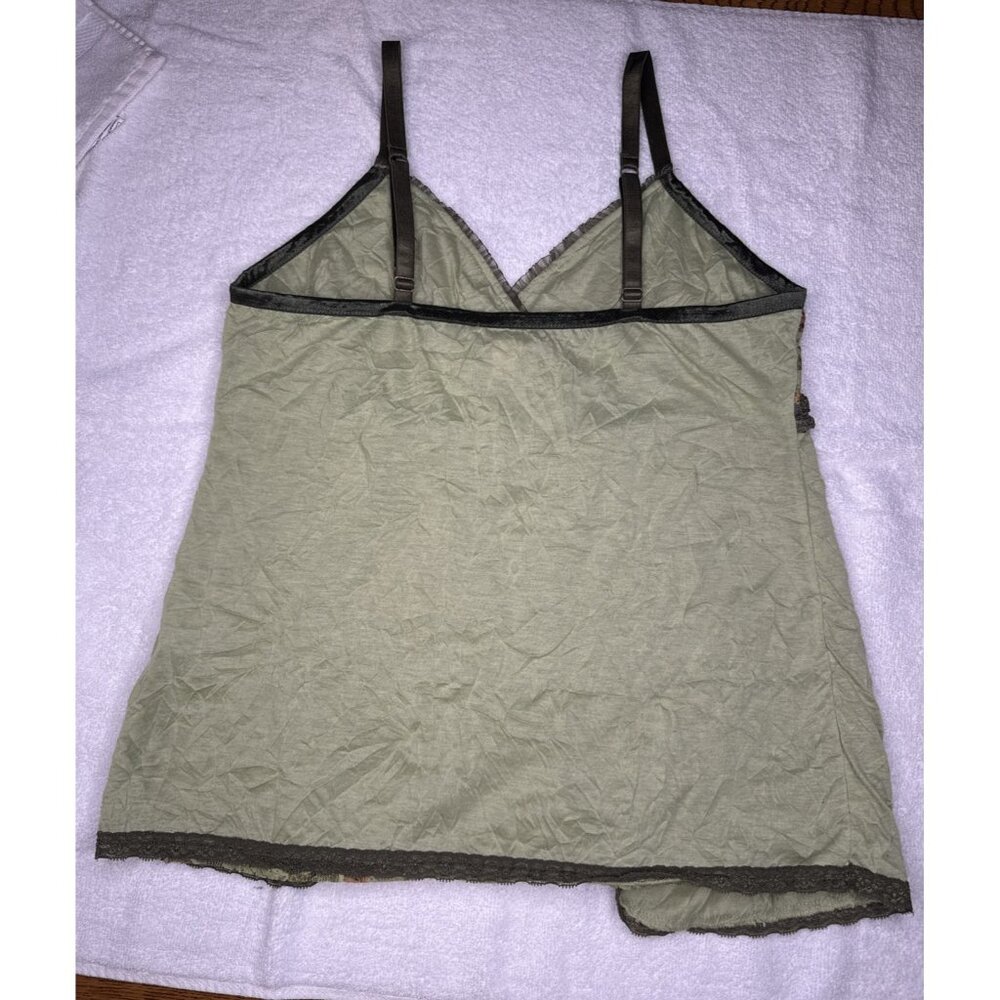 Y2K One Step Up Plus Vtg Lace Fairycore Babydoll Cami Coquette Floral Tank  1X - Picture 7 of 9